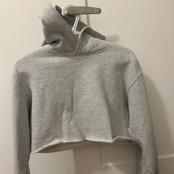 TNA - The Perfect Crop Hoodie - Grey - Picture 1 of 6